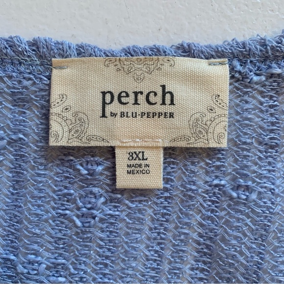 Perch by Blu Pepper Lightweight Knit Cardigan Size 3XL NWOT FLAWED - Picture 9 of 14